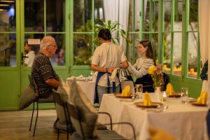 Having dinner at Jomno